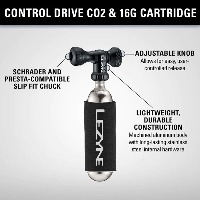 Lezyne Pomp - Co2 Control Drive - Black 25g - Afbeelding 2