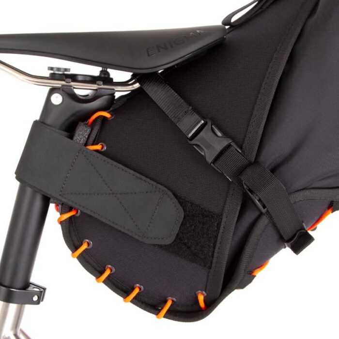 Restrap Saddle Bag + Dry Bag 14L Black/Orange - Afbeelding 8