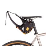 Restrap Saddle Bag + Dry Bag 08L Black/Orange - Afbeelding 2