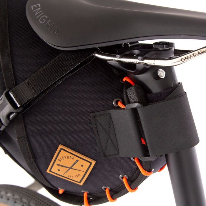Restrap Saddle Bag + Dry Bag 08L Black/Orange - Afbeelding 4
